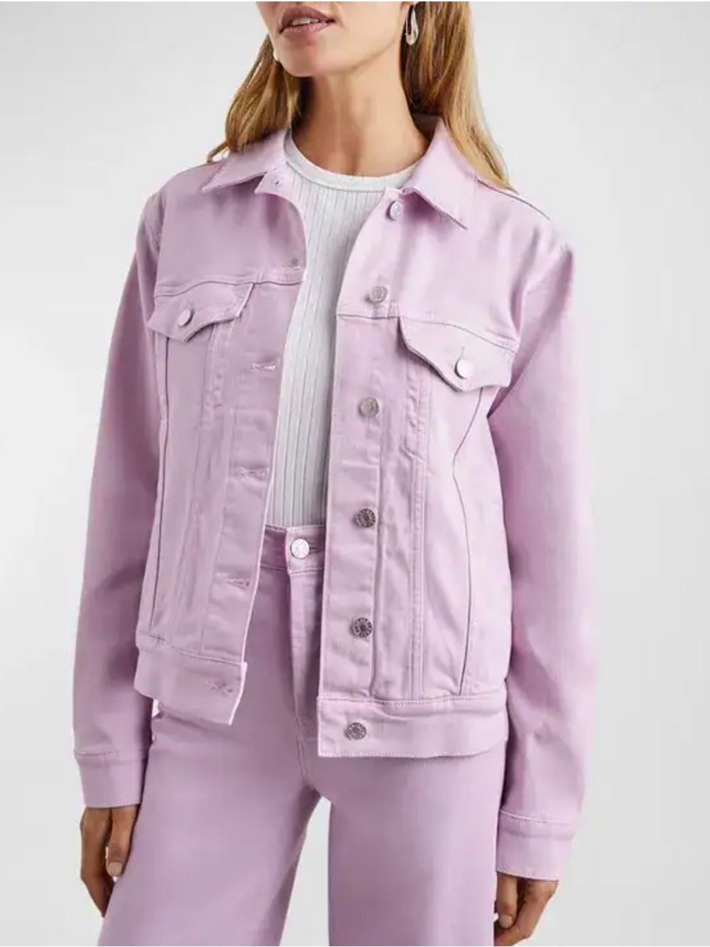 Rails Light Purple Button Down Denim Jacket
